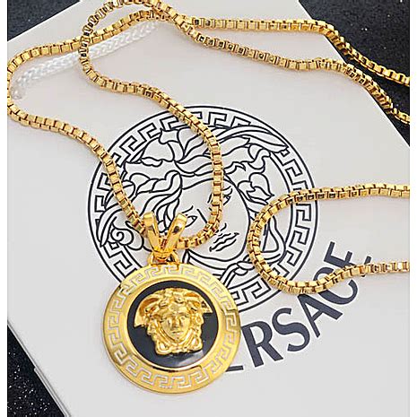 replica versace tops|versace imitation necklace.